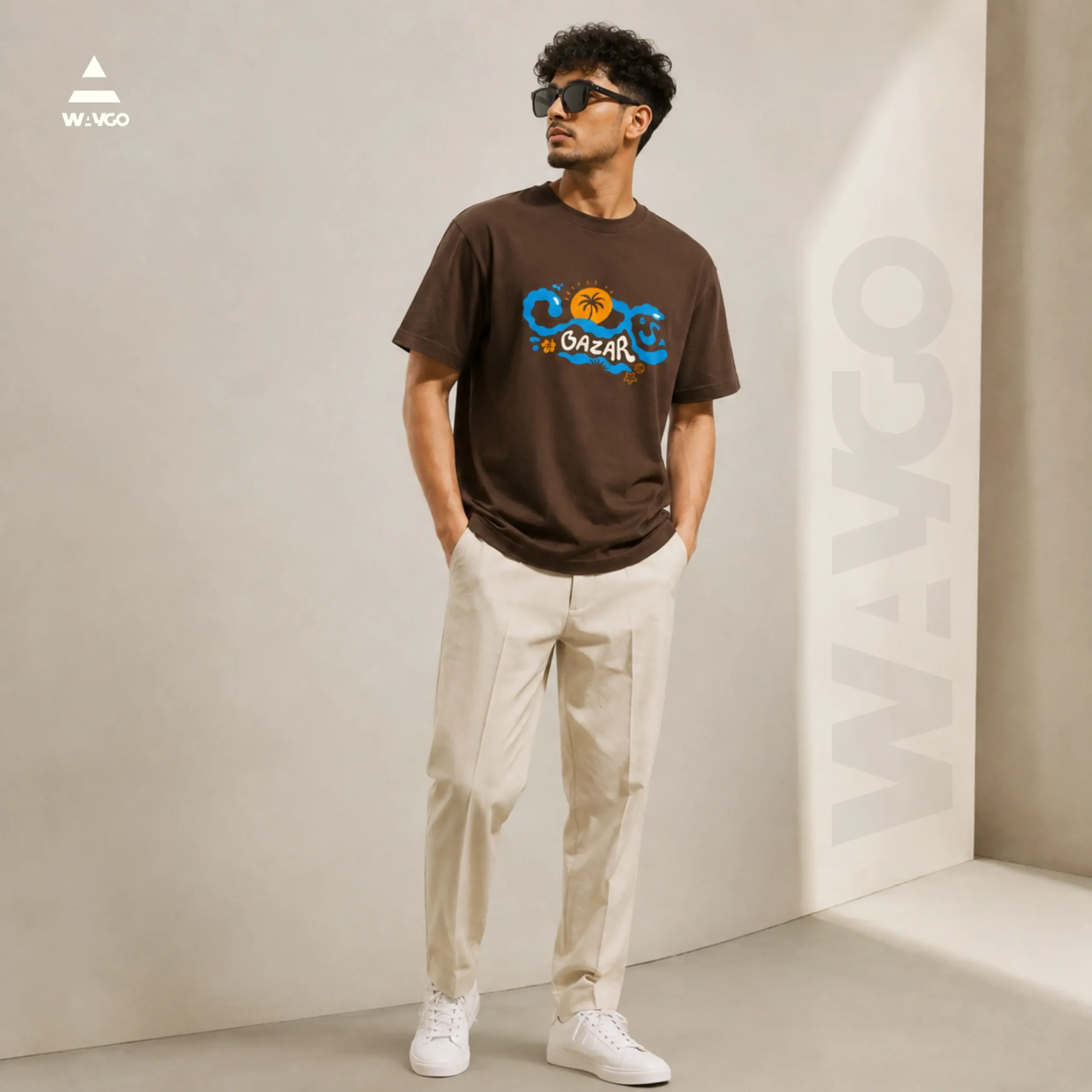 premium cotton drop-shoulder T-shirt premium-cotton-drop-shoulder-T-shirt